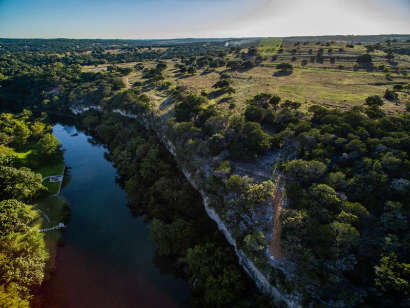 12 ac Hunt Texas/Riverfront TX Hill Country Land for Sale