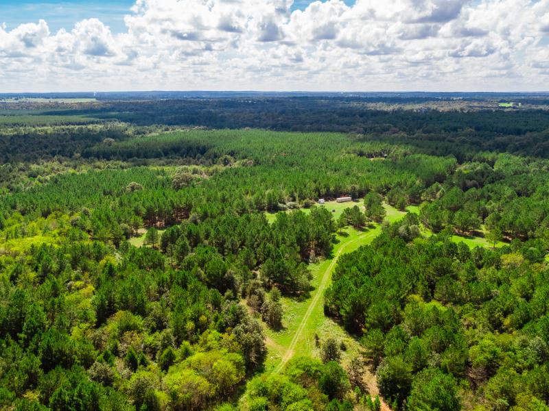 Aerial view of Cherokee Ranch For Sale in TX