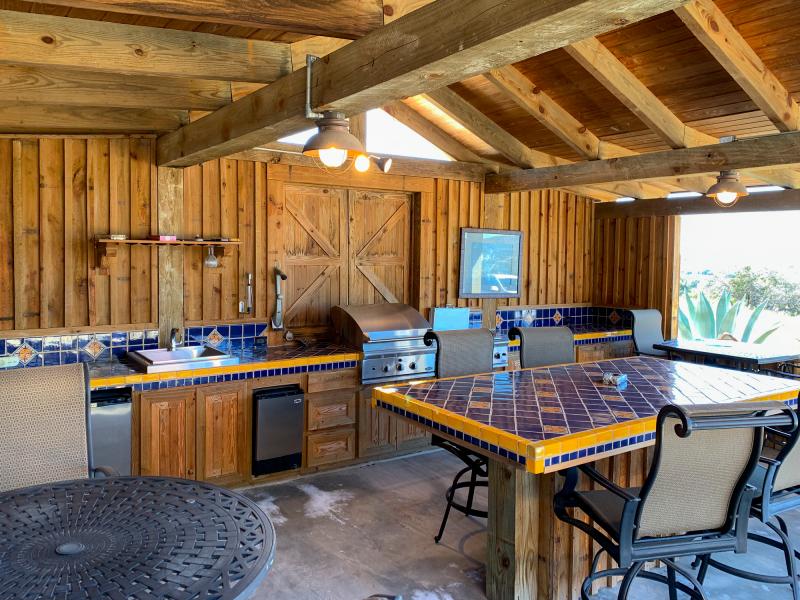 M&M Wildlife Ranch features an outdoor kitchen